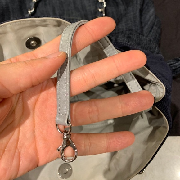 Chanel Denim Drawstring Tote Bag - Picture 13 of 16